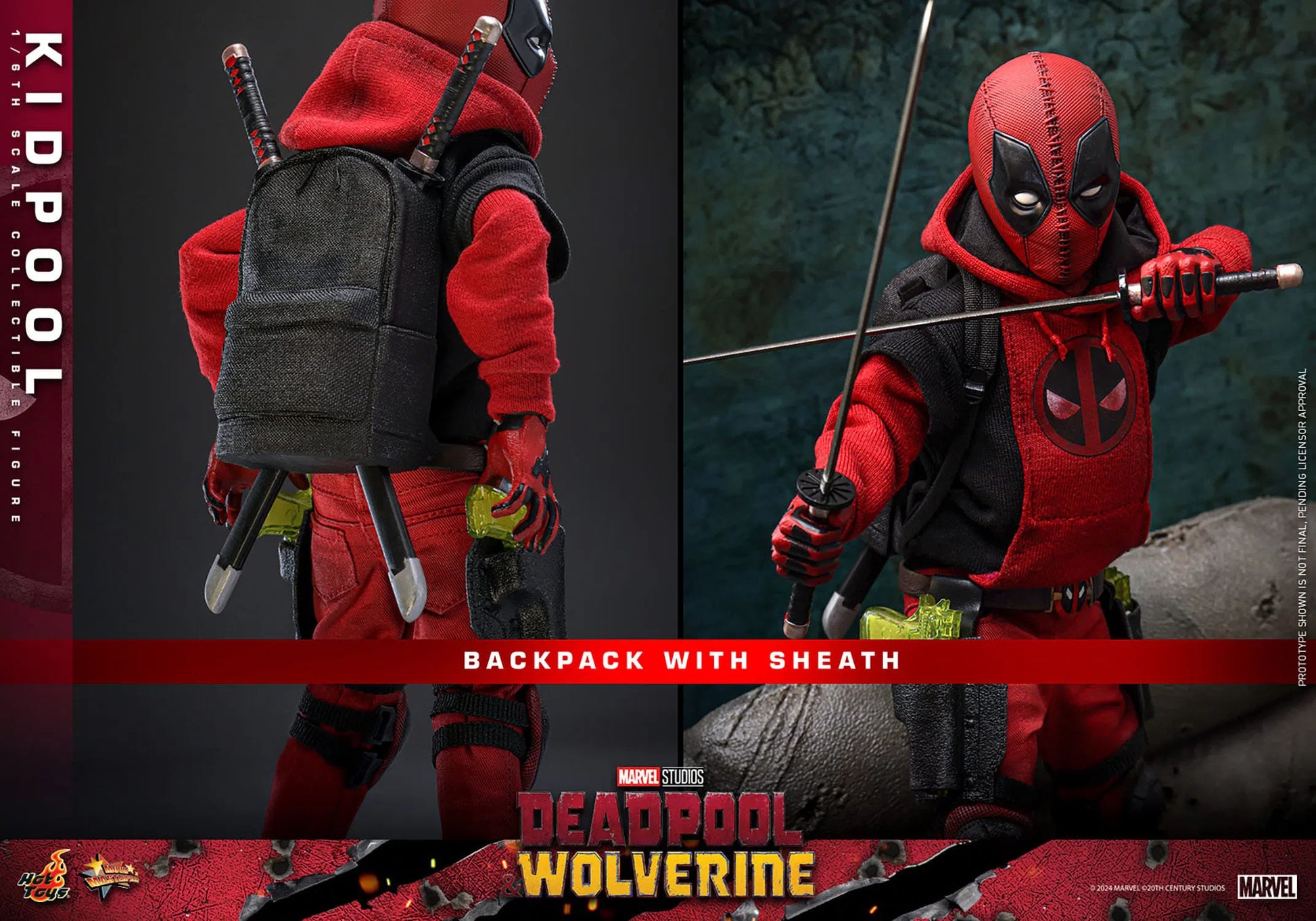 Deadpool & Wolverine: Kidpool: Hot Toys by Hot Toys – Action Figure, [scale], UK stockist Planet Action Figures