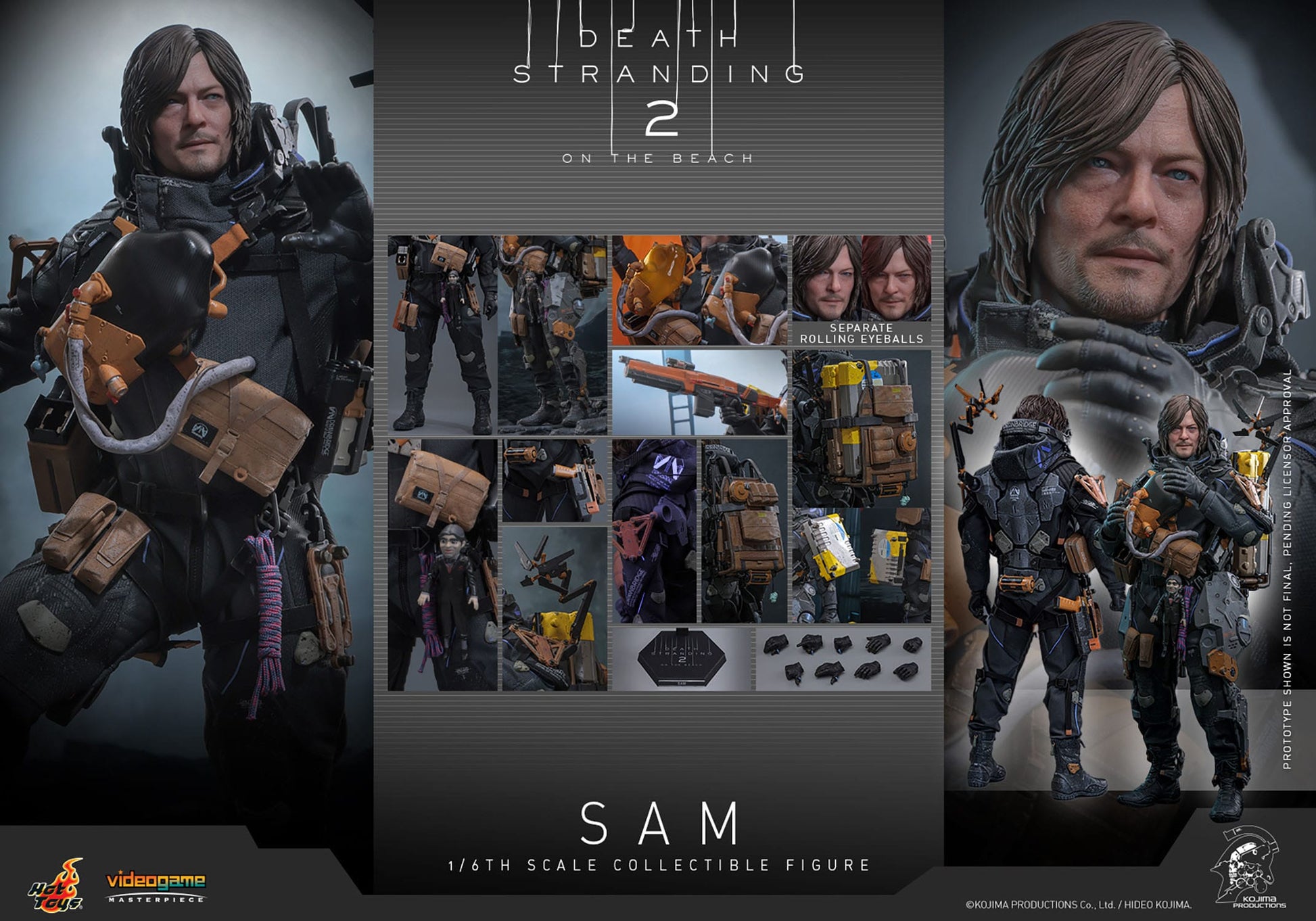 Death Stranding 2: On The Beach: Sam: 1/6th Scale Action Figure - Hot Toys Action Figure
