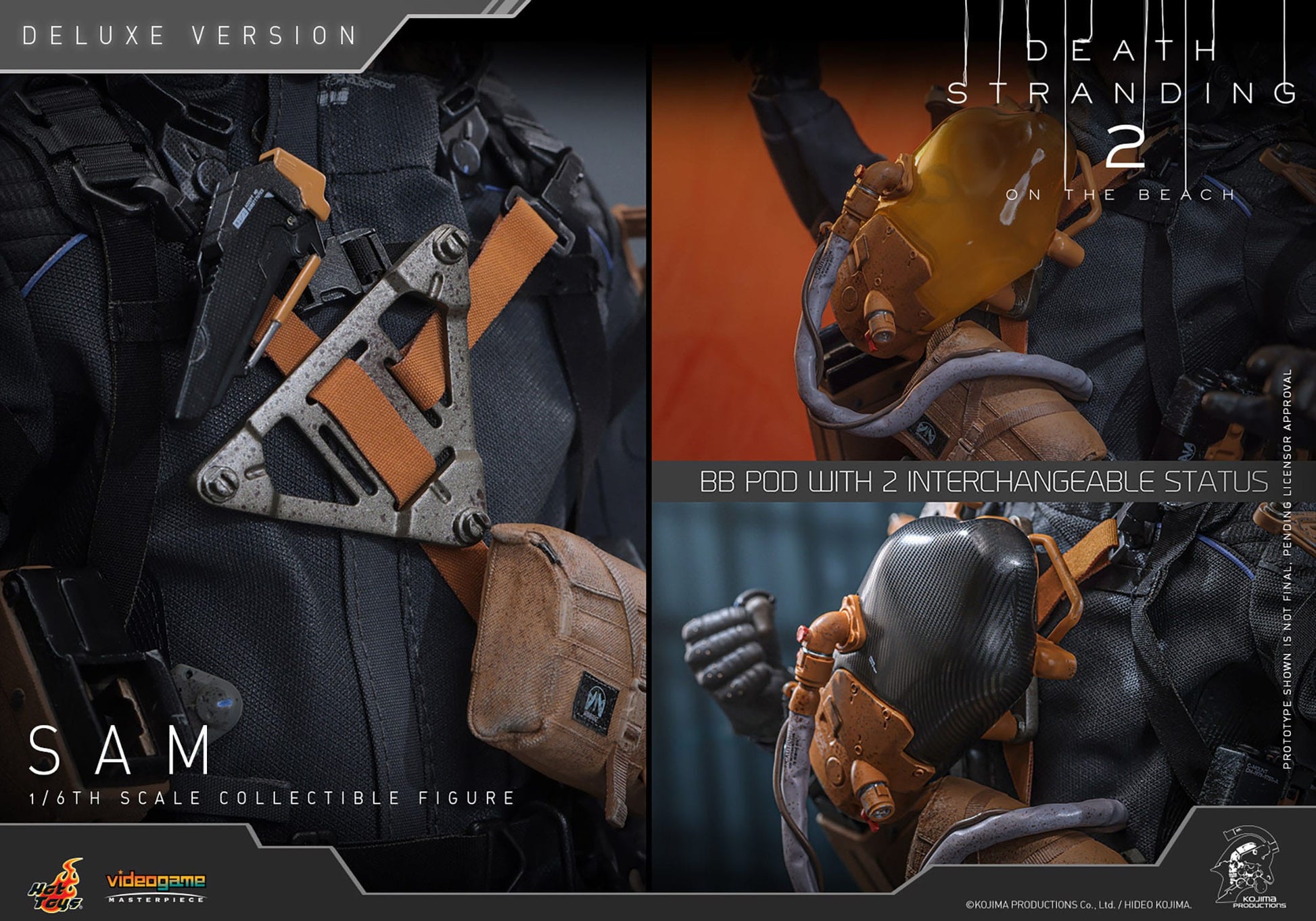 Death Stranding 2: On The Beach: Sam: Deluxe Version: 1/6th Scale Action Figure - Hot Toys Action Figure