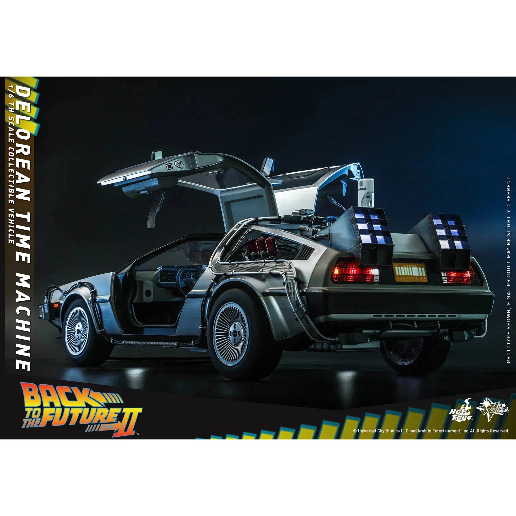 Delorean Time Machine: Back To The Future II: MMS636 Accessory Hot Toys