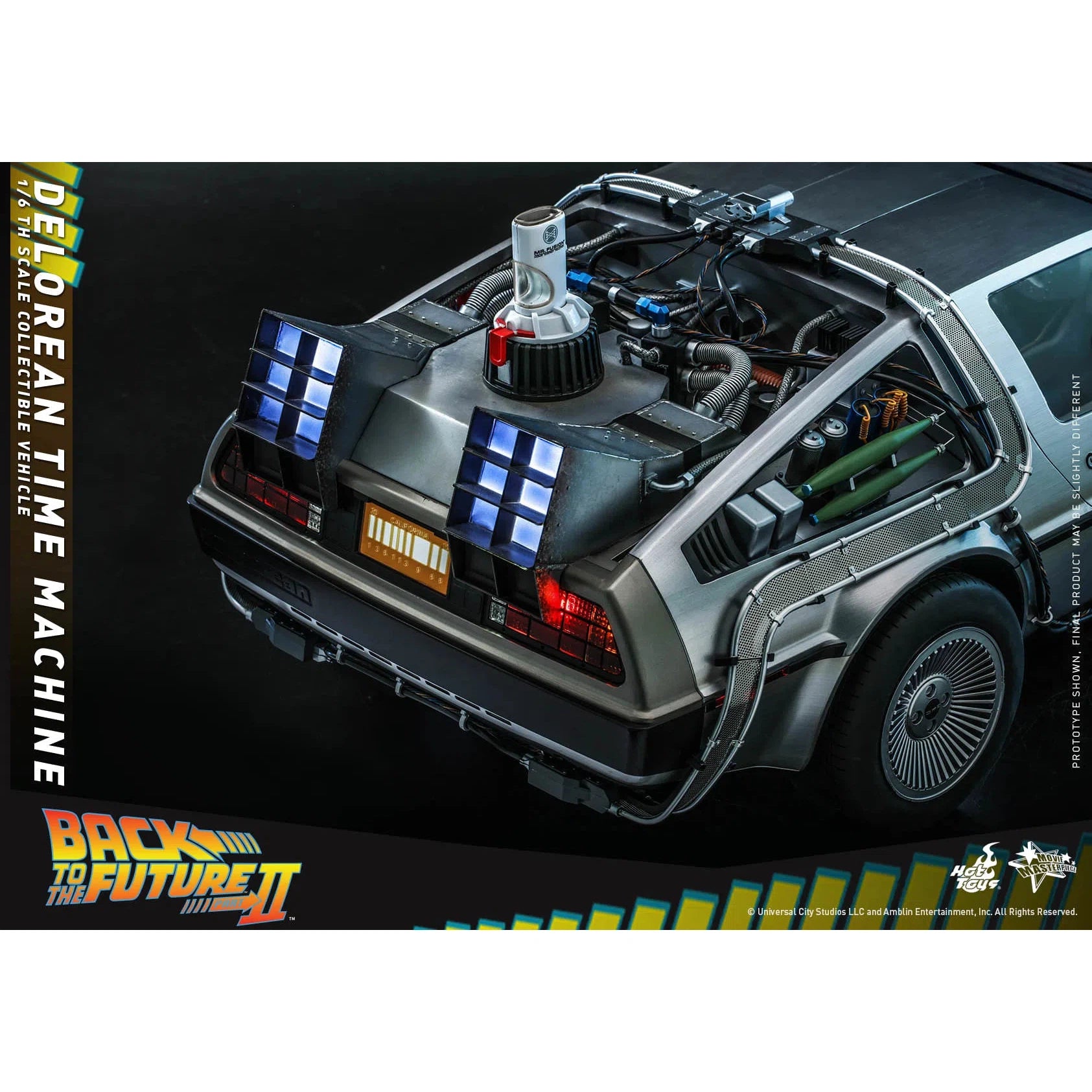 Delorean Time Machine: Back To The Future II: MMS636 Accessory Hot Toys