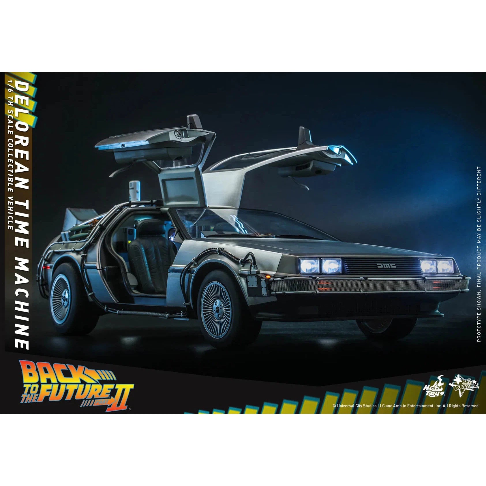 Delorean Time Machine: Back To The Future II: MMS636 Accessory Hot Toys