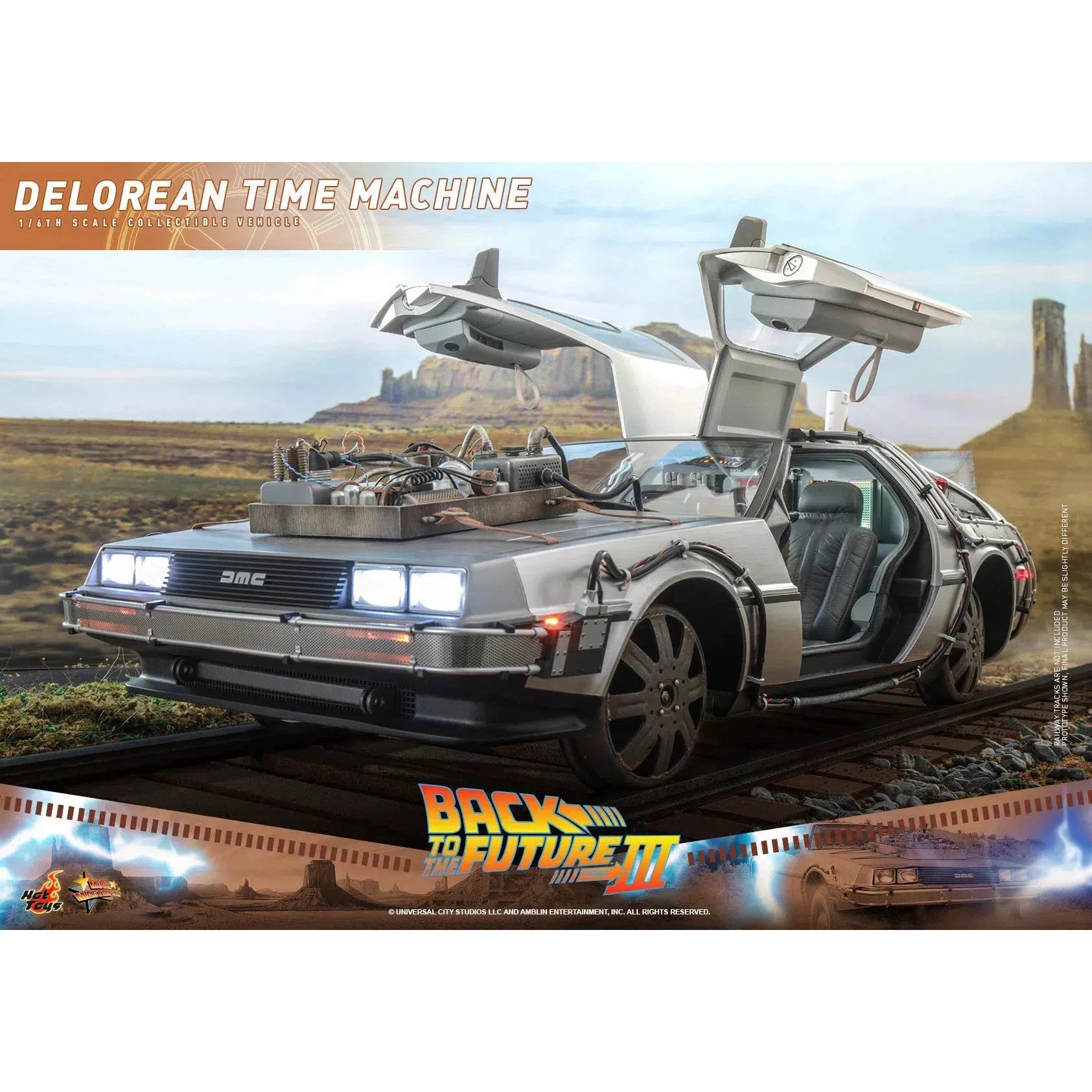Delorean Time Machine: Back To The Future Part III: Hot Toys Hot Toys