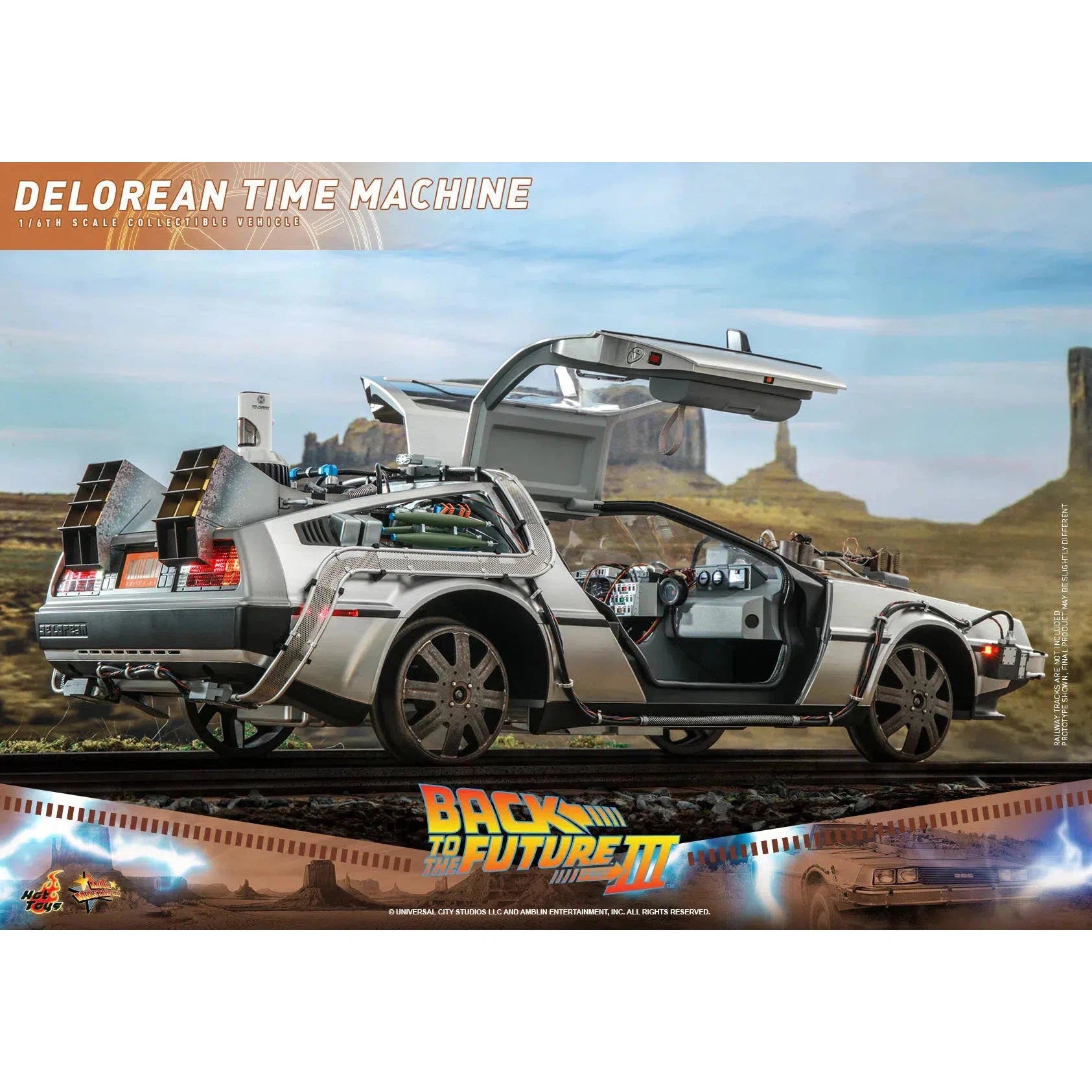 Delorean Time Machine: Back To The Future Part III: Hot Toys Hot Toys