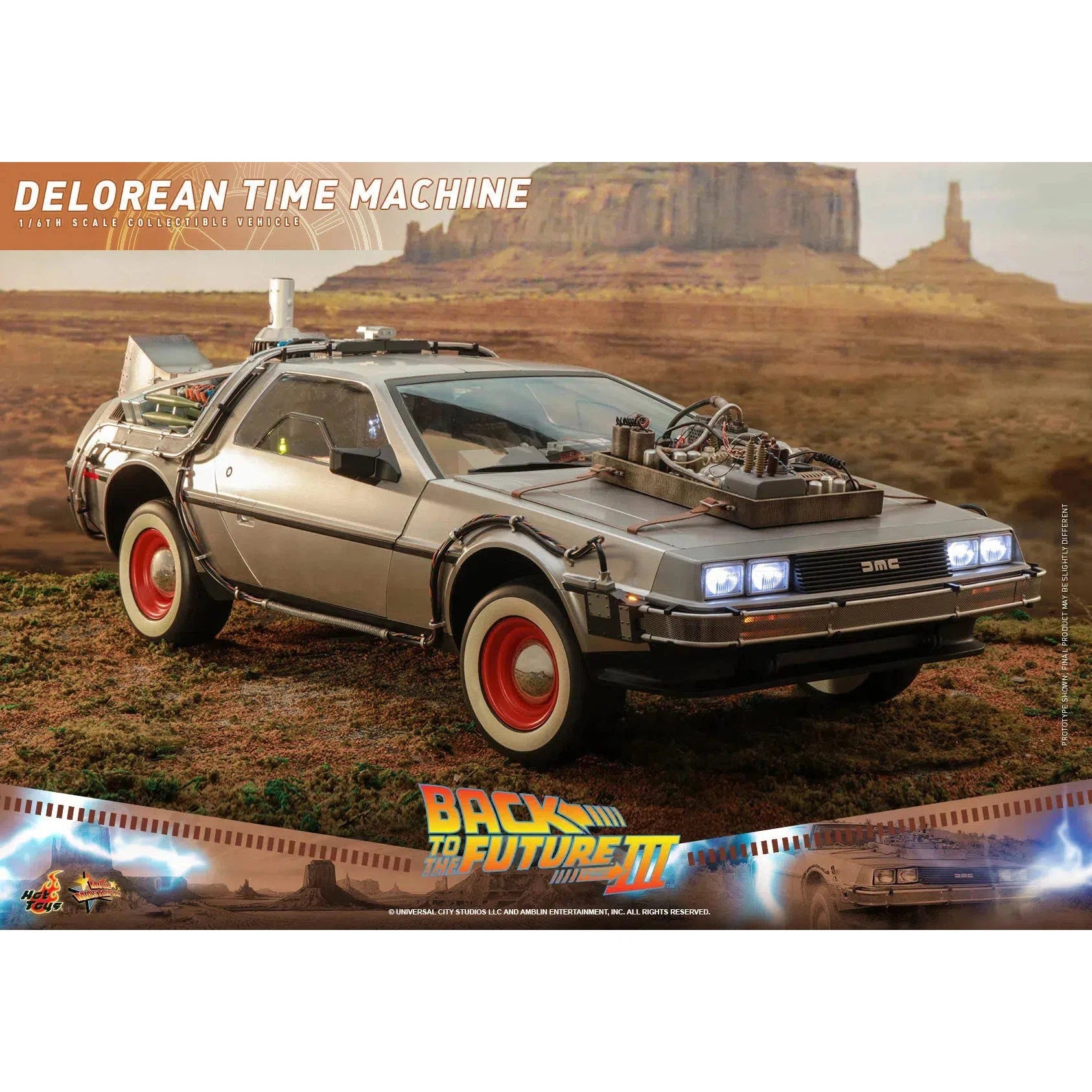 Delorean Time Machine: Back To The Future Part III: Hot Toys Hot Toys