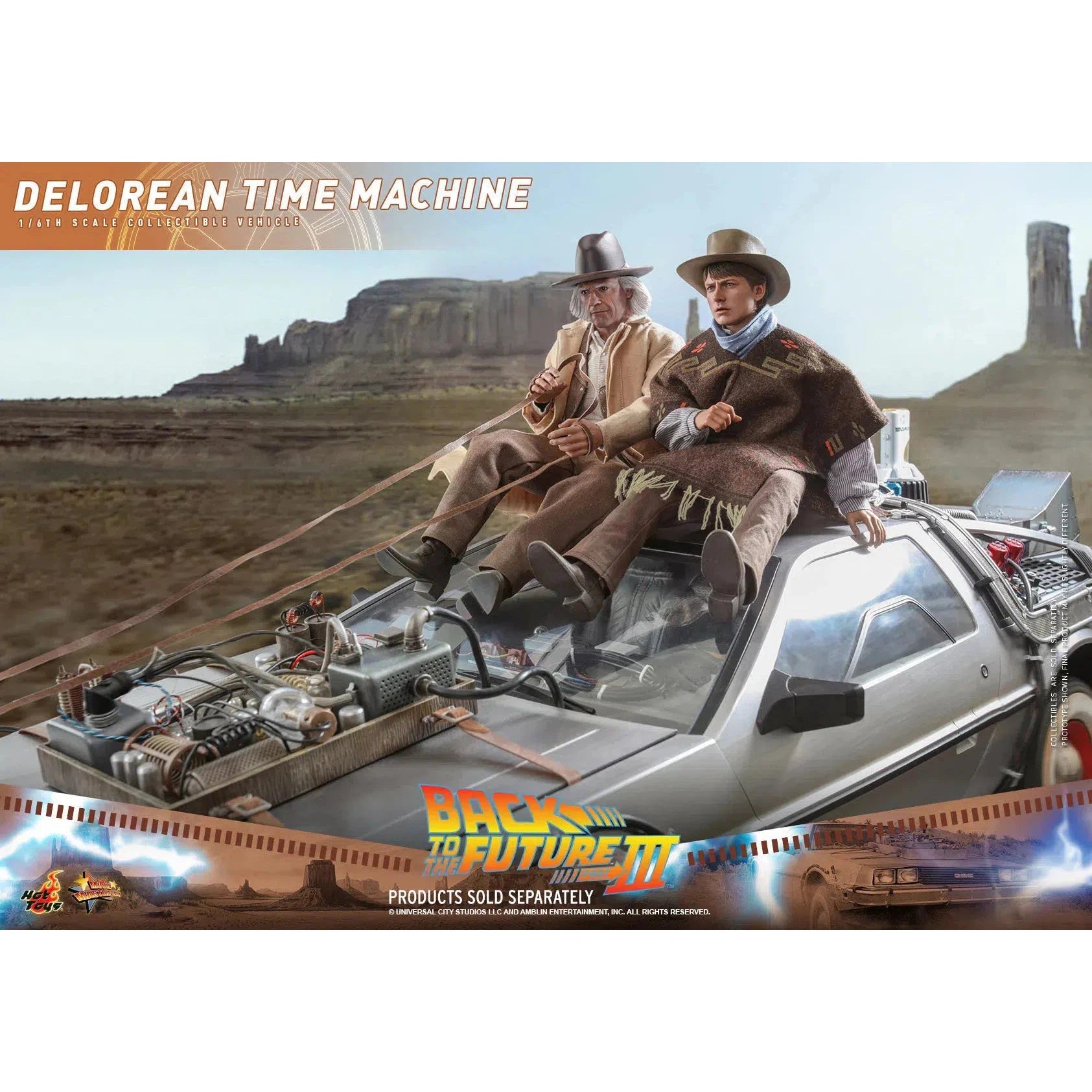 Delorean Time Machine: Back To The Future Part III: Hot Toys Hot Toys