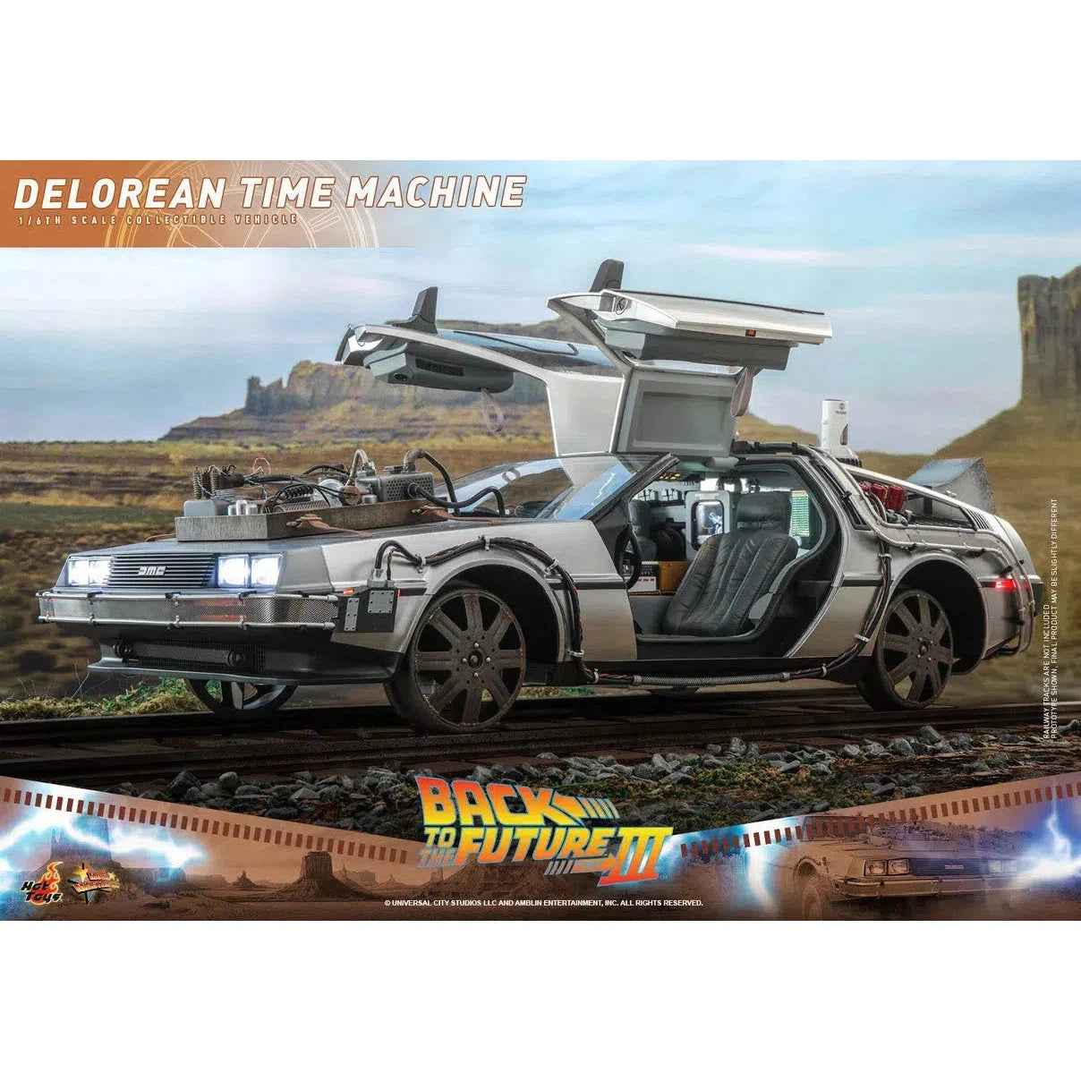 Delorean Time Machine: Back To The Future Part III: Hot Toys Hot Toys