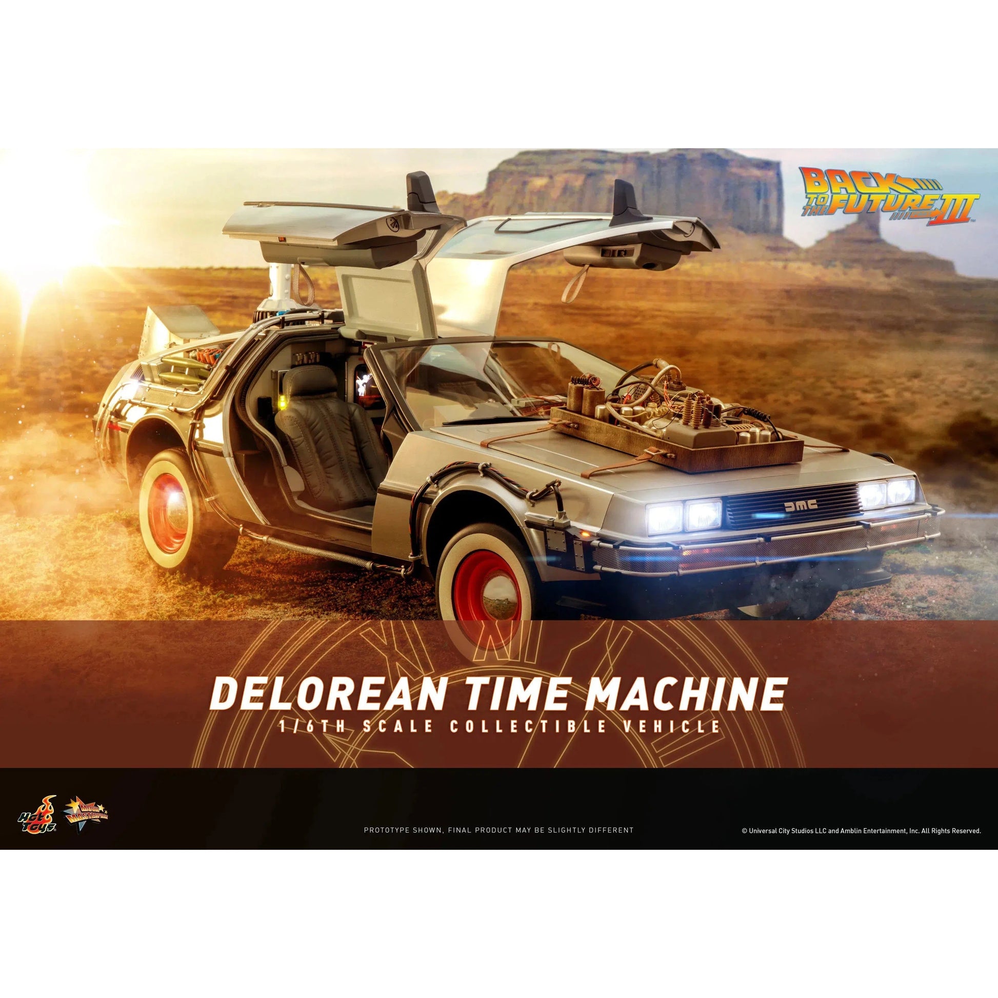 Delorean Time Machine: Back To The Future Part III: Hot Toys Hot Toys