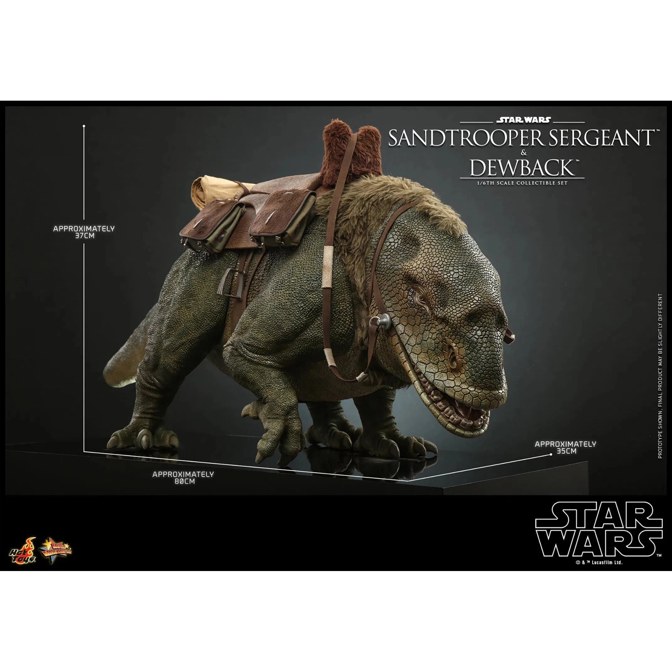 Dewback Deluxe & Sandtrooper Sergeant: Star Wars: A New Hope Hot Toys