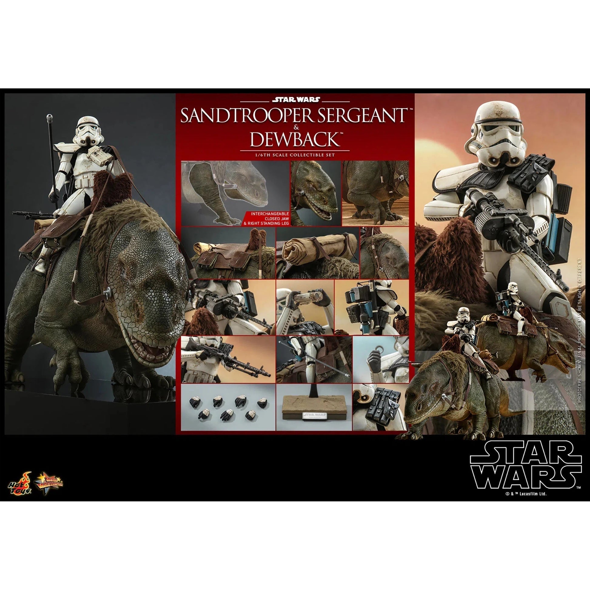 Dewback Deluxe & Sandtrooper Sergeant: Star Wars: A New Hope Hot Toys
