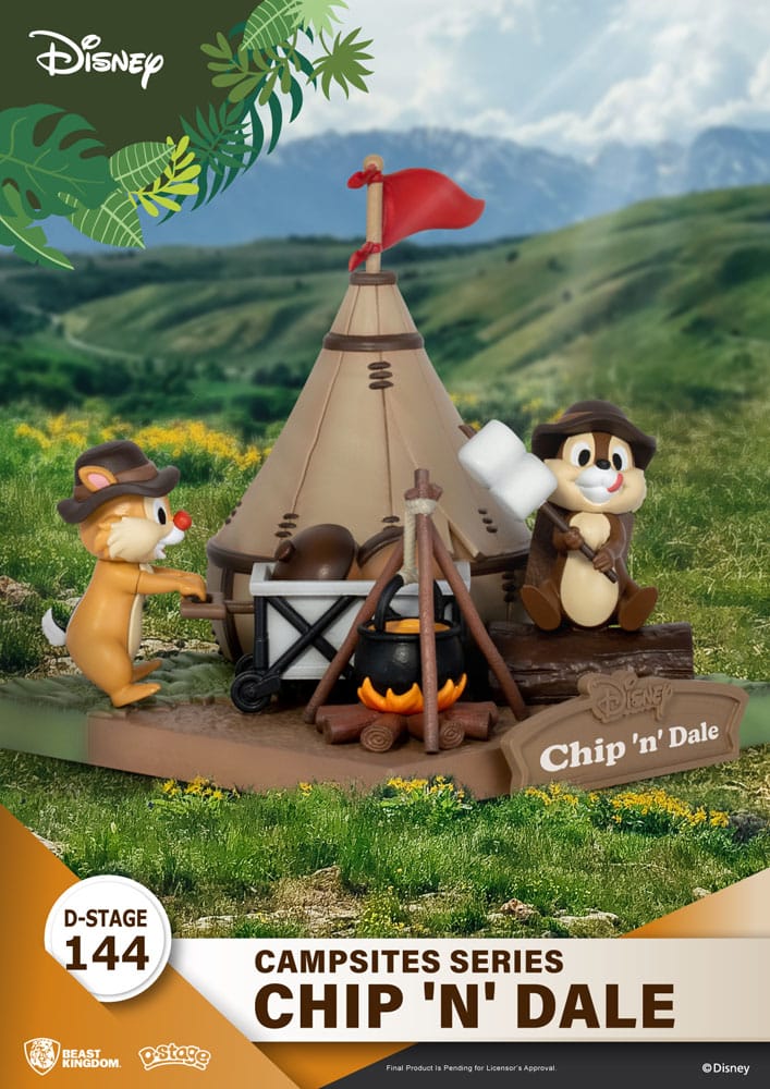 Disney D-Stage Campsite Series PVC Diorama Chip & Dale - Beast Kingdom Toys Dioramas