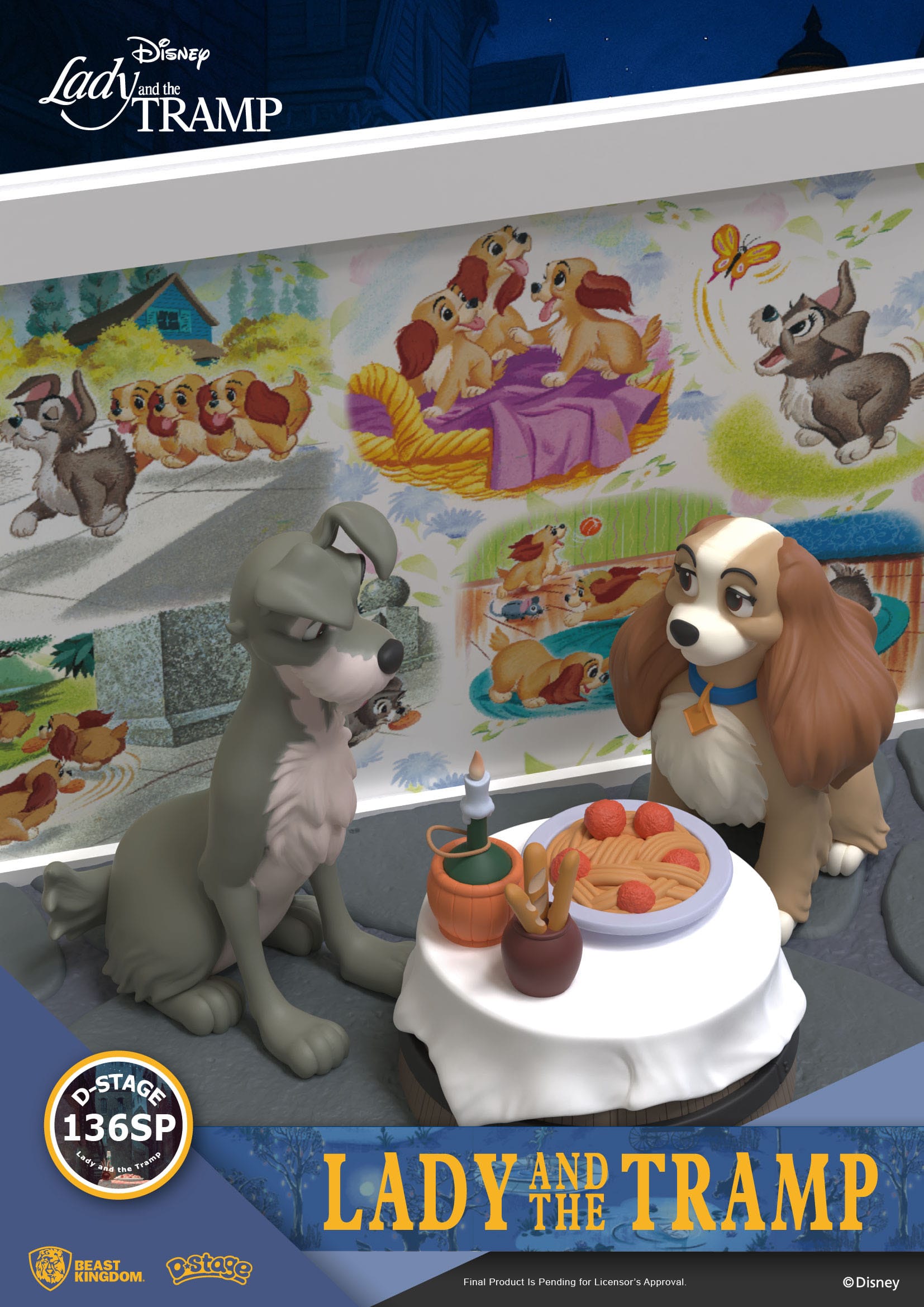 Disney: Lady and the Tramp: D-Stage Statue - Beast Kingdom Toys Statue
