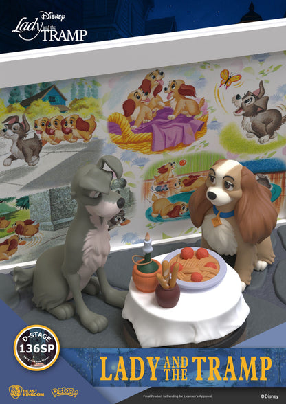 Disney: Lady and the Tramp: D-Stage Statue - Beast Kingdom Toys Statue