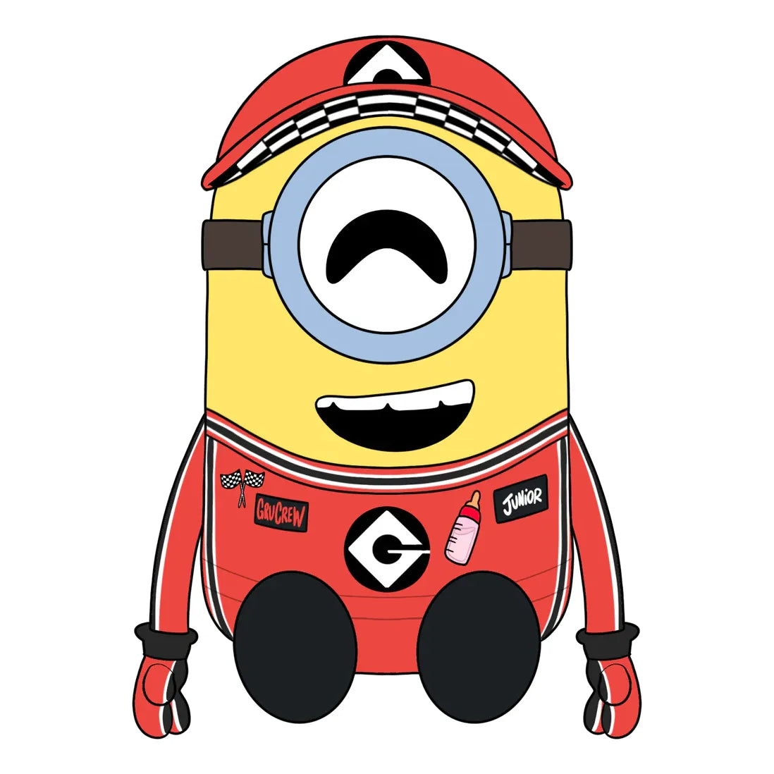 Dispicable Me 4: Racecar Minion: Plush: 9": YouTooz YouTooz