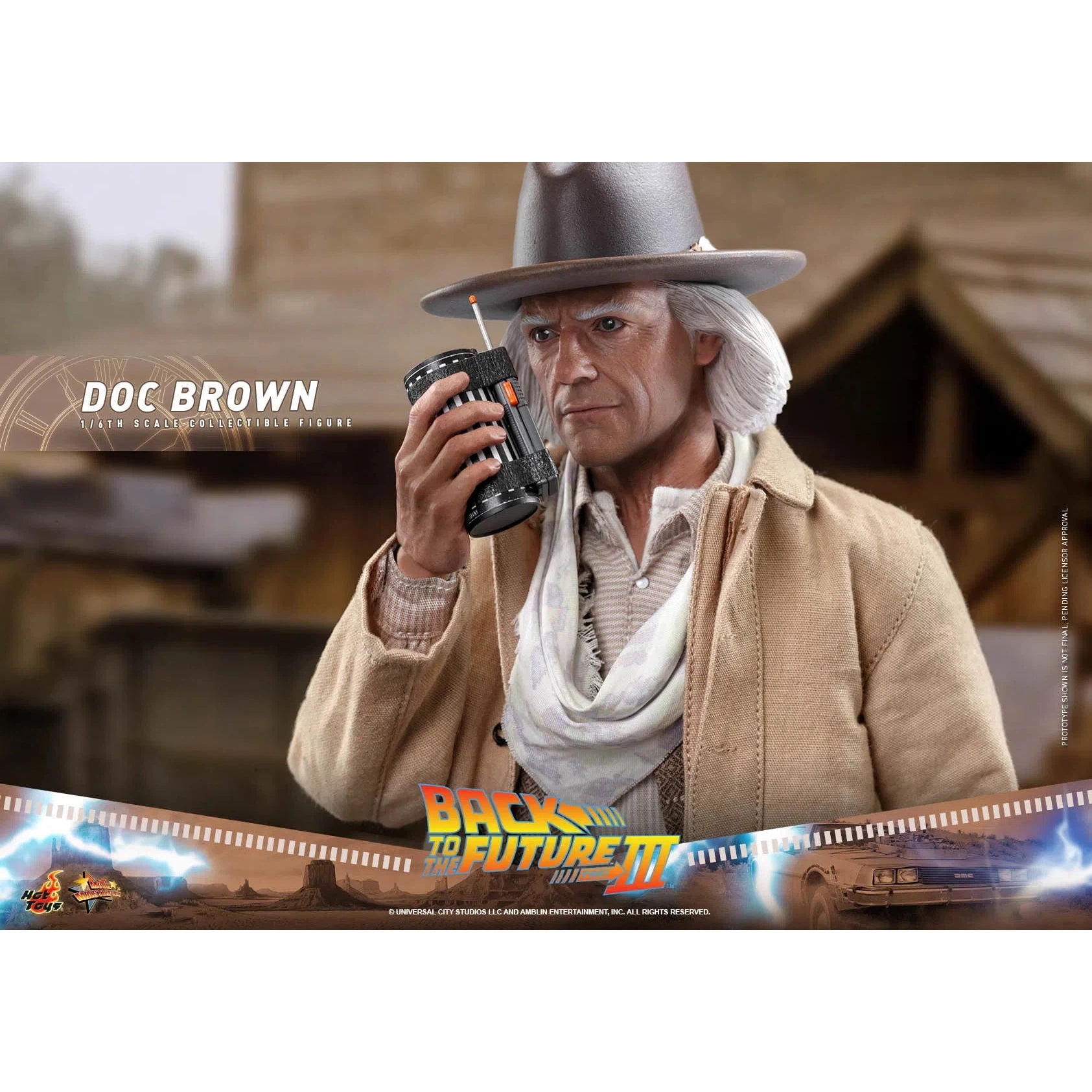 Doc Brown: Back To The Future Part III: MMS617 Hot Toys