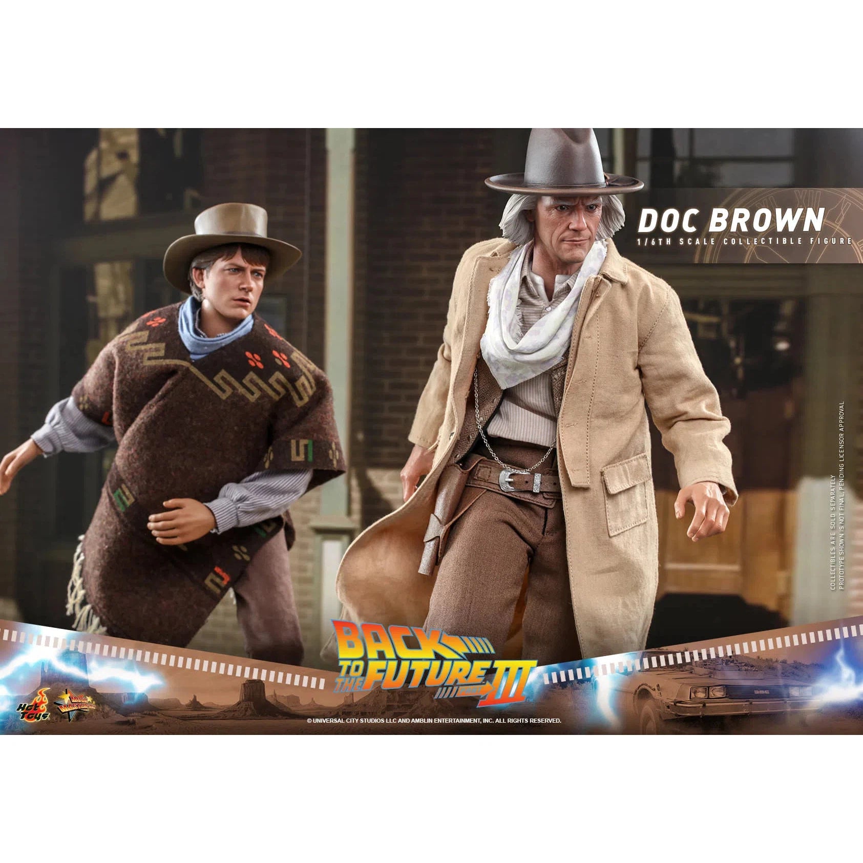 Doc Brown: Back To The Future Part III: MMS617 Hot Toys