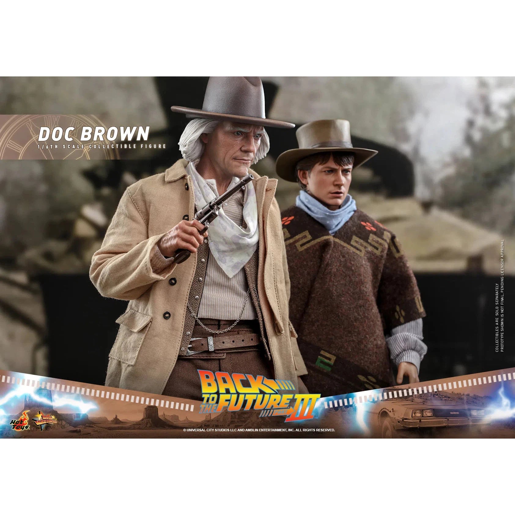 Doc Brown: Back To The Future Part III: MMS617 Hot Toys