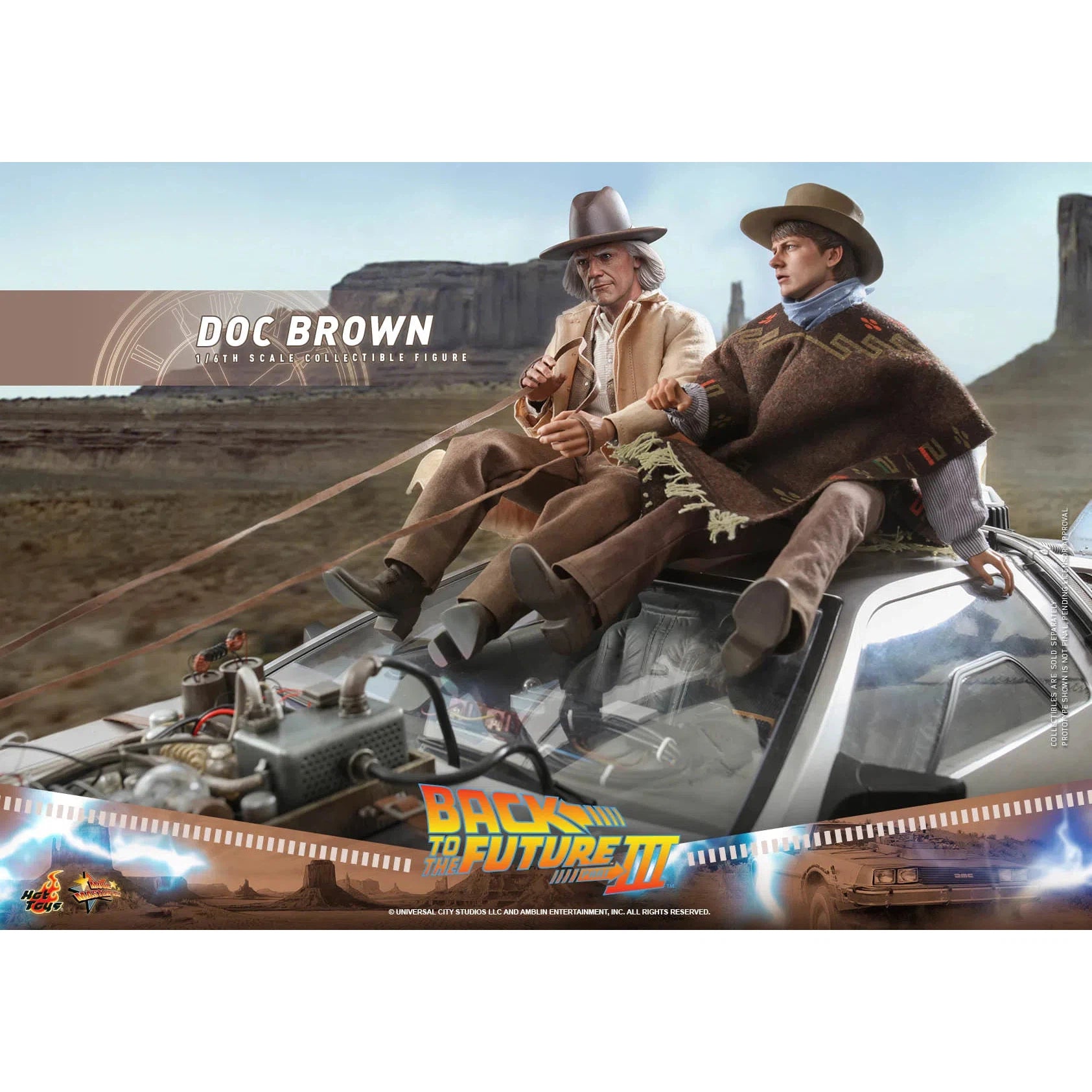 Doc Brown: Back To The Future Part III: MMS617 Hot Toys