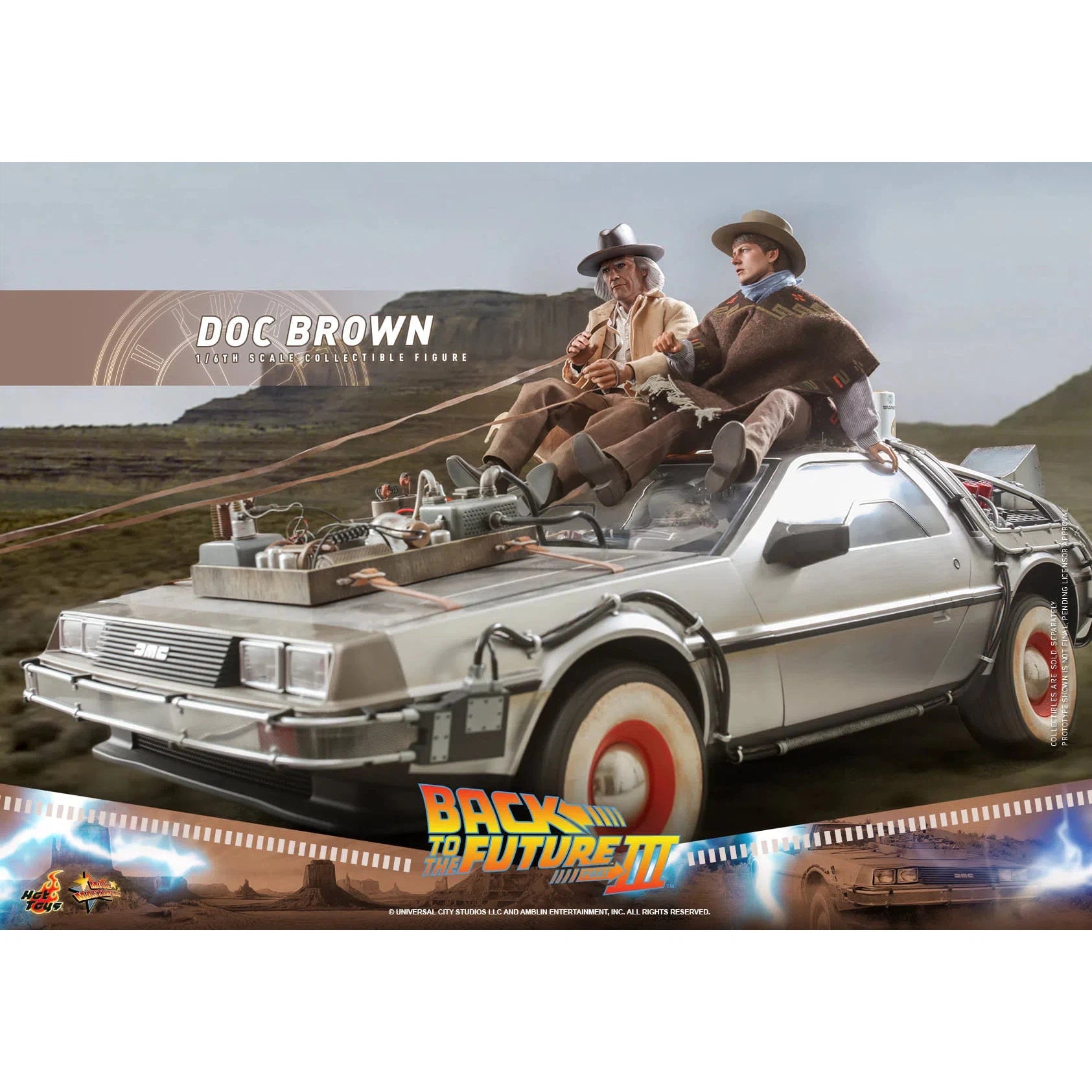 Doc Brown: Back To The Future Part III: MMS617 Hot Toys