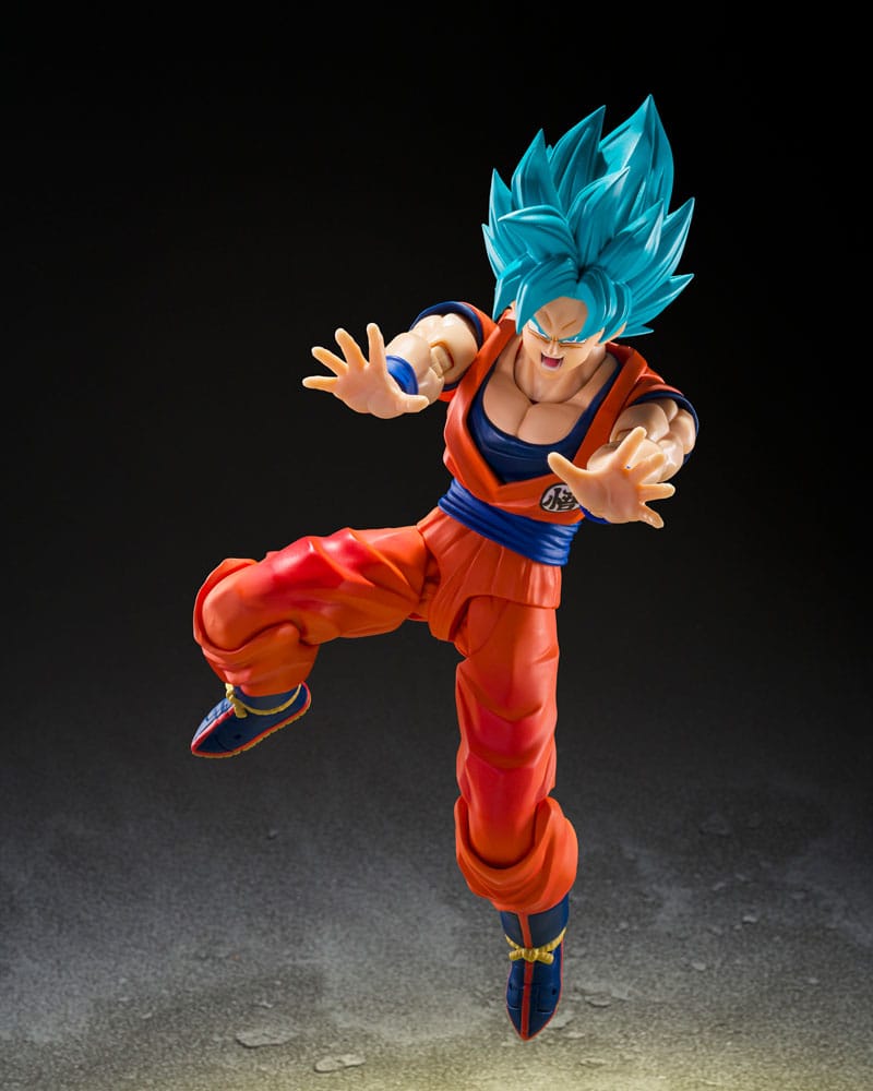 Dragon Ball Super S.H.Figuarts Action Figure Super Saiyan God Super Son Guko (Blue power transcending Limits) 15 cm - Bandai Tamashii Nations Action figures