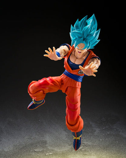Dragon Ball Super S.H.Figuarts Action Figure Super Saiyan God Super Son Guko (Blue power transcending Limits) 15 cm - Bandai Tamashii Nations Action figures