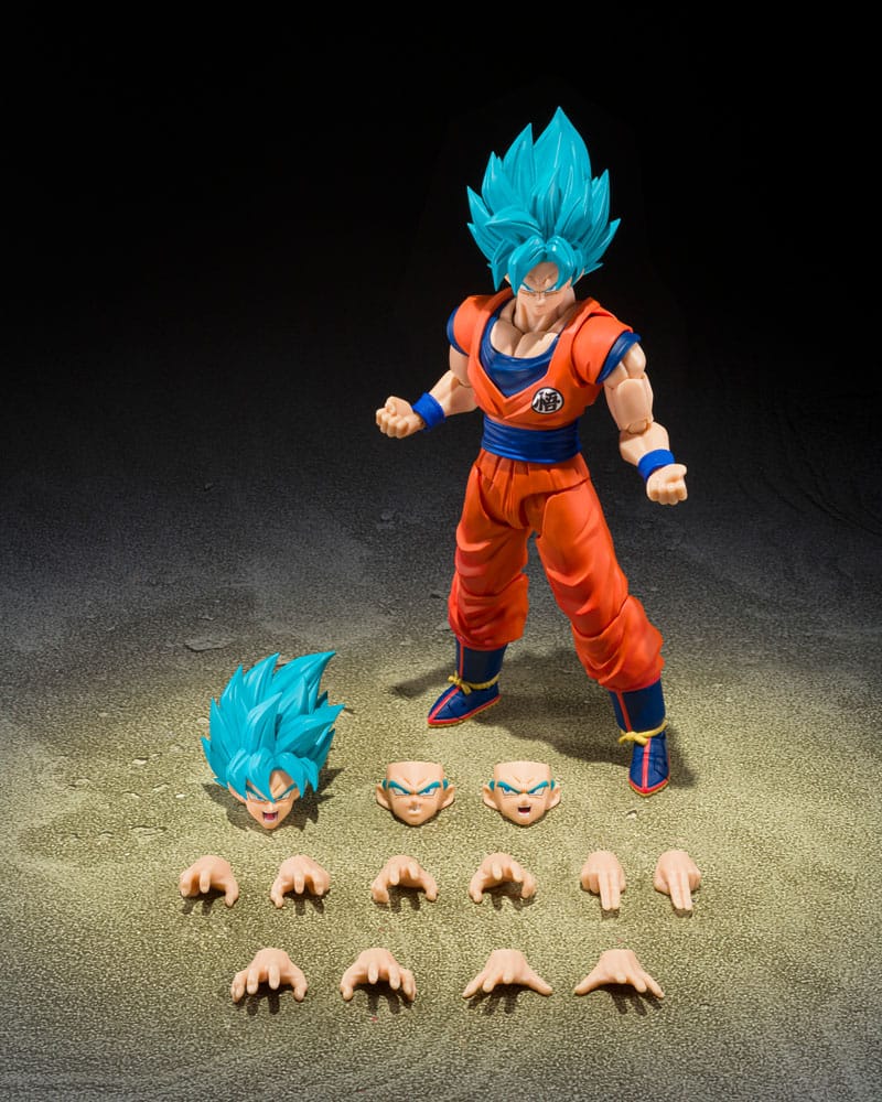 Dragon Ball Super S.H.Figuarts Action Figure Super Saiyan God Super Son Guko (Blue power transcending Limits) 15 cm - Bandai Tamashii Nations Action figures