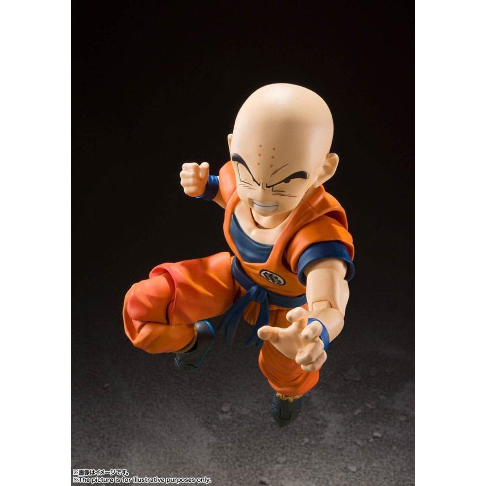 Dragon Ball Z S.H. Figuarts Action Figure Krillin-Earth's Strongest Man (Reissue) 12 cm - Bandai Tamashii Nations Action Figures