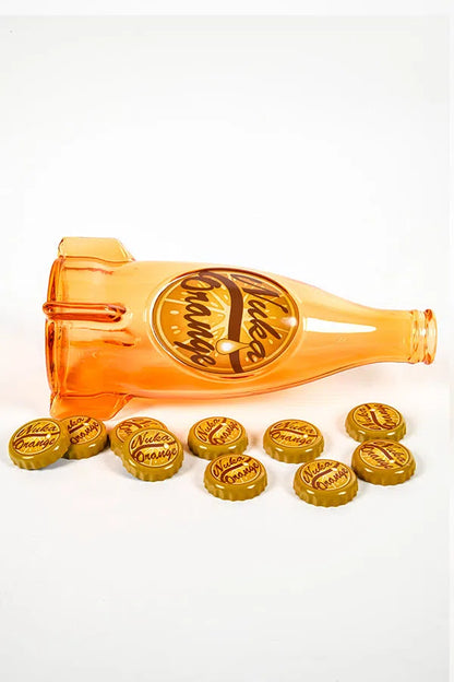 Fallout: Nuka Cola Orange Glass Bottle & Caps - DEVplus Action Figure