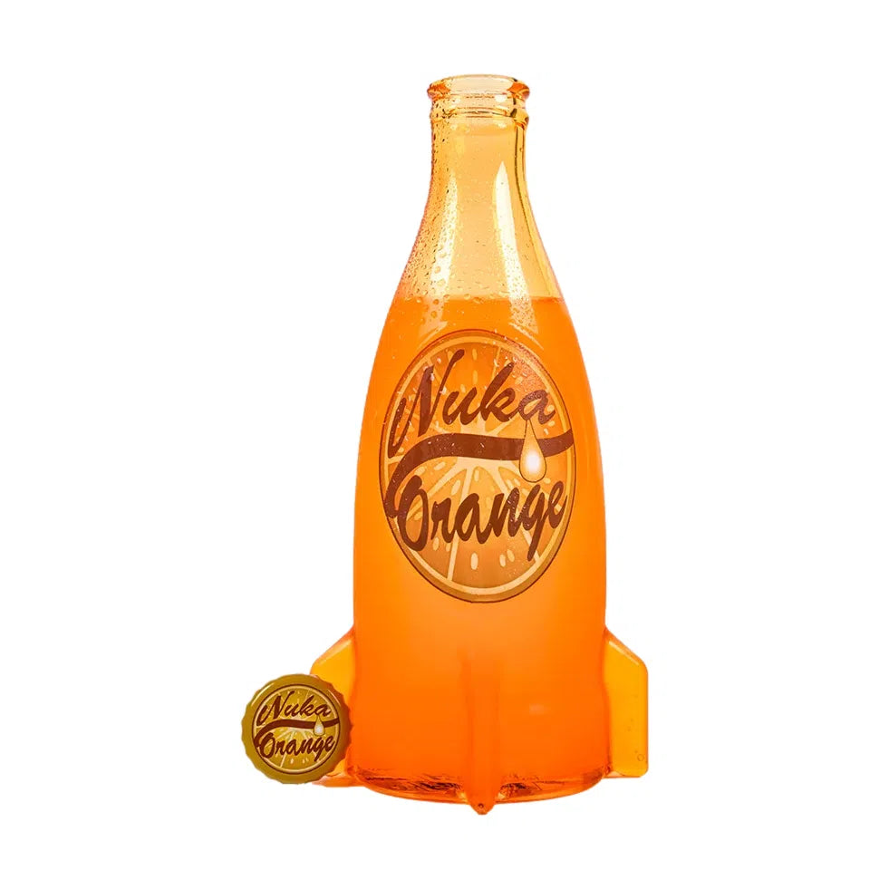 Fallout: Nuka Cola Orange Glass Bottle & Caps DEVplus