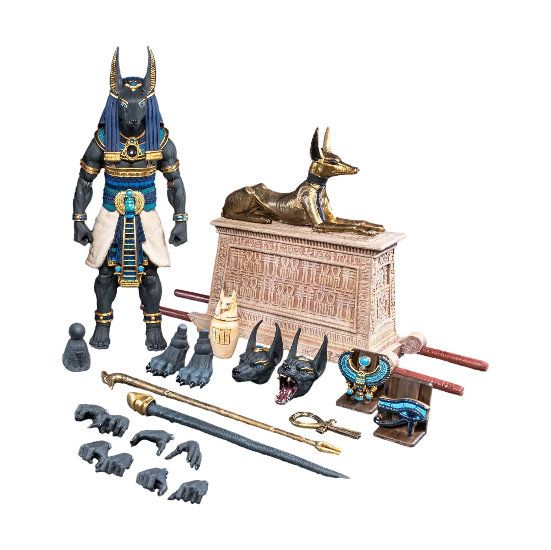 Figura Obscura: Anubis (Black and Blue Ver): Action Figure Four Horsemen