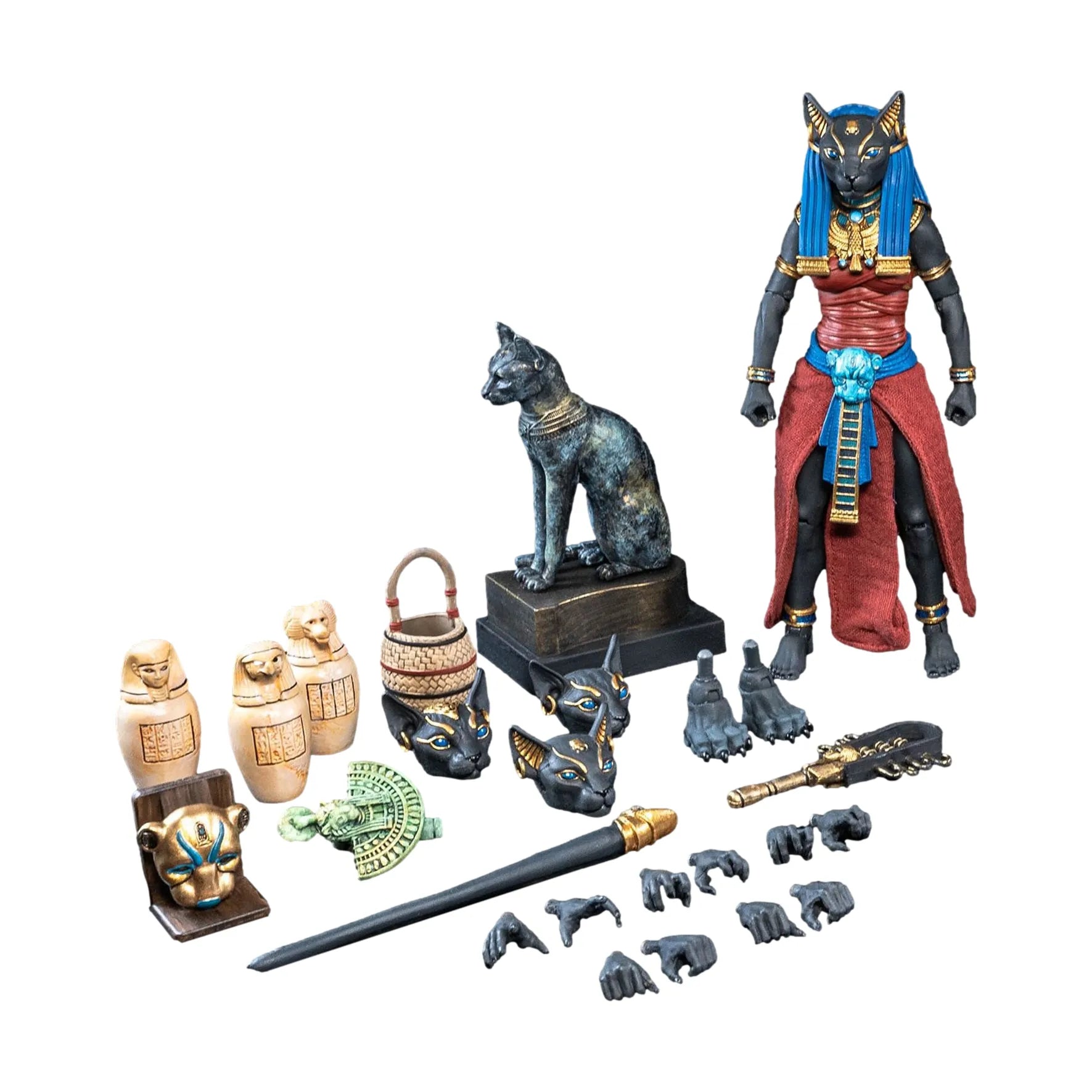 Figura Obscura: Bastet (Black and Red Ver): Action Figure Four Horsemen