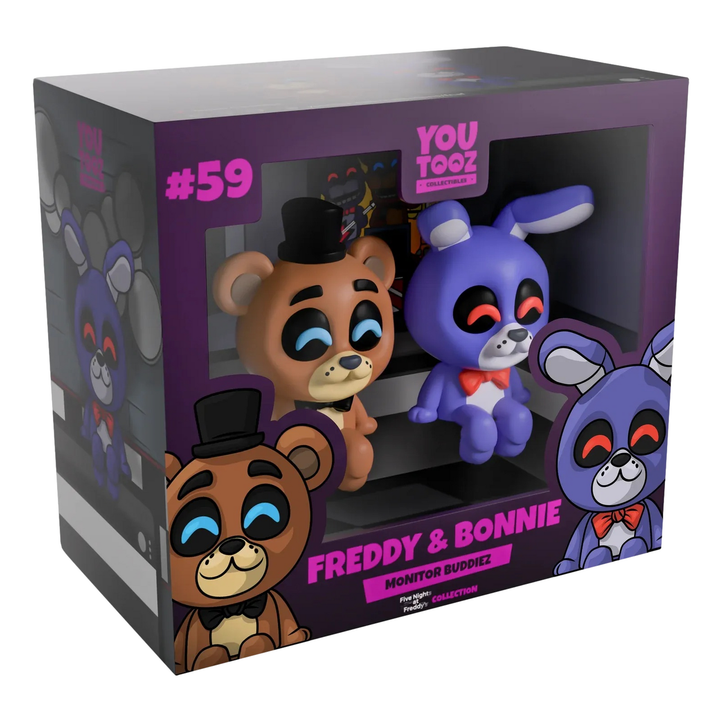 Five Nights at Freddy's: Freddy & Bonnie Monitor Buddiez: Vinyl Figures - YouTooz Vinyl Figure