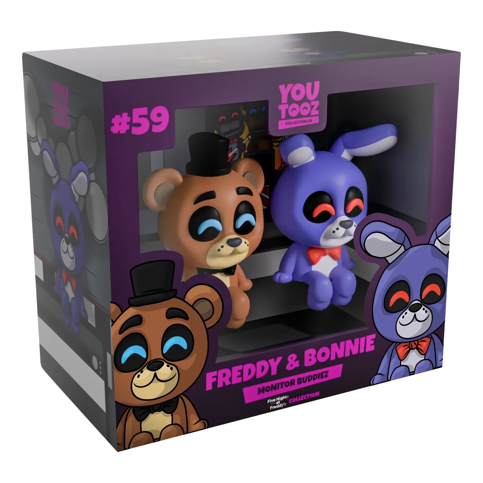 Five Nights at Freddy's: Freddy & Bonnie Monitor Buddiez: Vinyl Figures - YouTooz Vinyl Figure