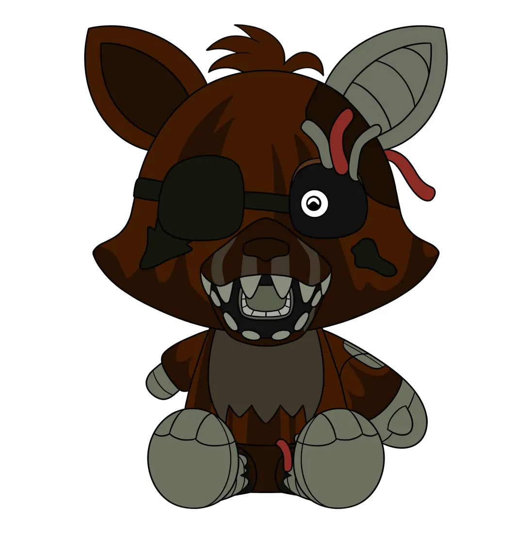 Five Nights at Freddy's: Phantom Foxy Plush: Plush: 9": YouTooz YouTooz