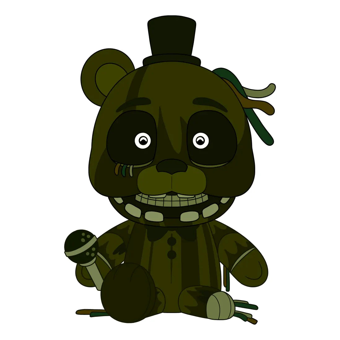Five Nights at Freddy's: Phantom Freddy Plush: Plush: 9": YouTooz YouTooz