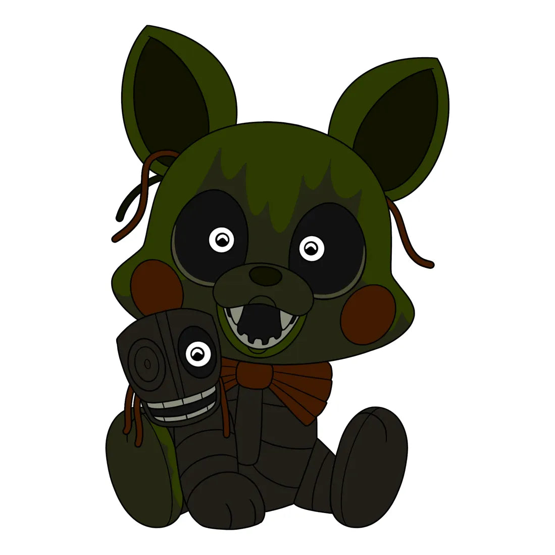 Five Nights at Freddy's: Phantom Mangle Plush: Plush: 9": YouTooz YouTooz