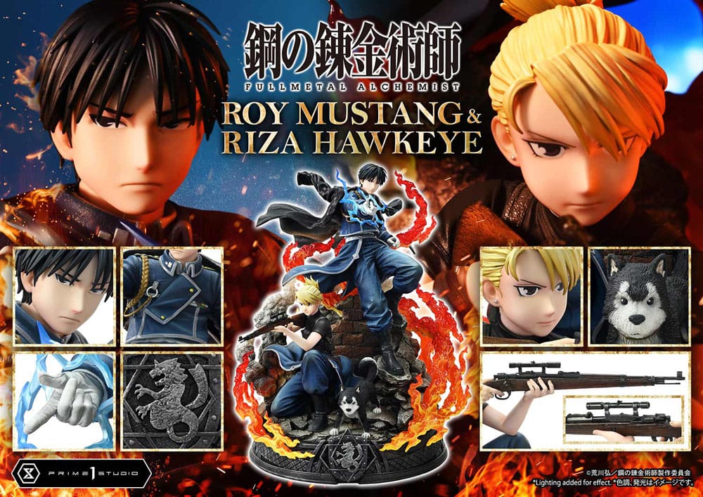 Fullmetal Alchemist Concept Masterline Statue 1/6 Roy Mustang & Riza Hawkeye Deluxe Bonus Version 50 cm - Prime 1 Studio Statues