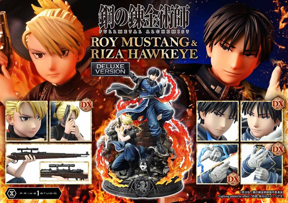 Fullmetal Alchemist Concept Masterline Statue 1/6 Roy Mustang & Riza Hawkeye Deluxe Bonus Version 50 cm - Prime 1 Studio Statues