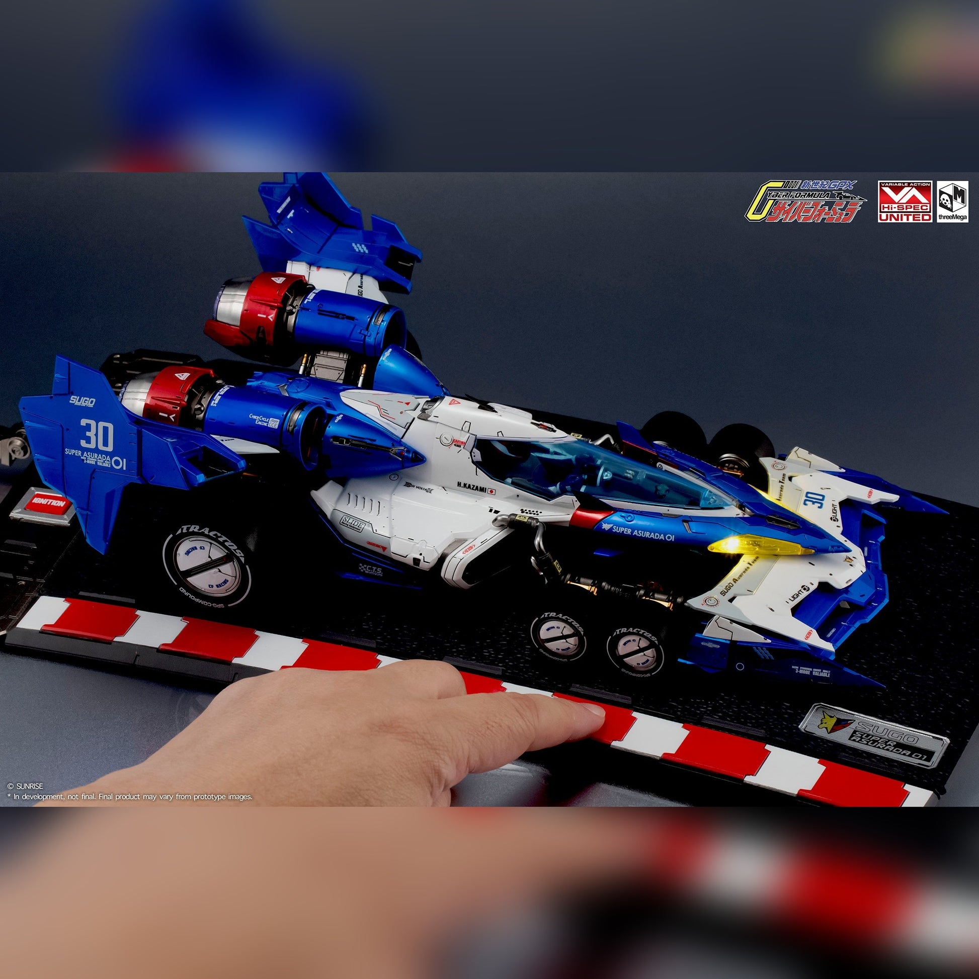 Future GPX Cyber Formula Variable Action Hi-SPEC United Future GPX Cyber Formula Super Asurada 01 ThreeZero