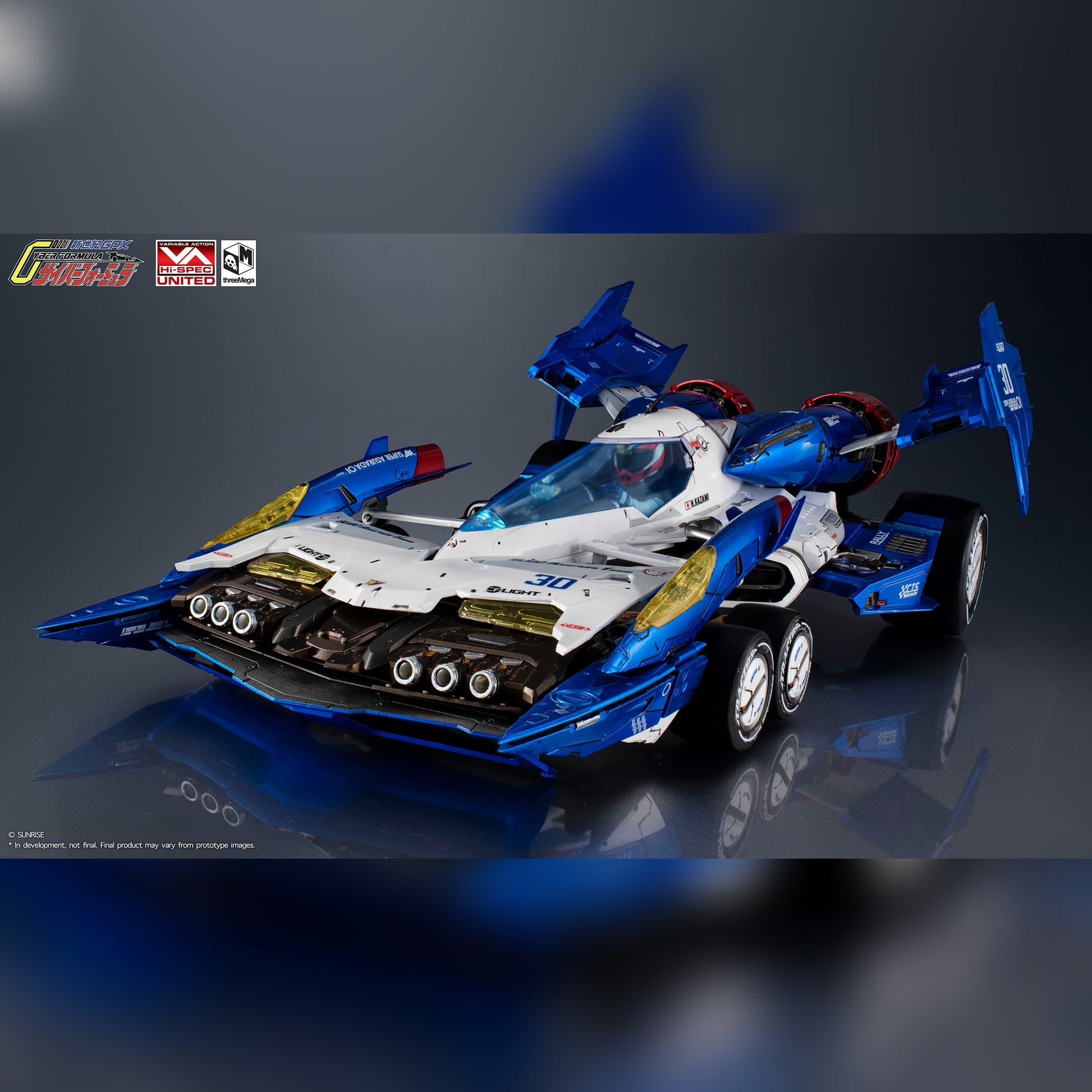 Future GPX Cyber Formula Variable Action Hi-SPEC United Future GPX Cyber Formula Super Asurada 01 ThreeZero