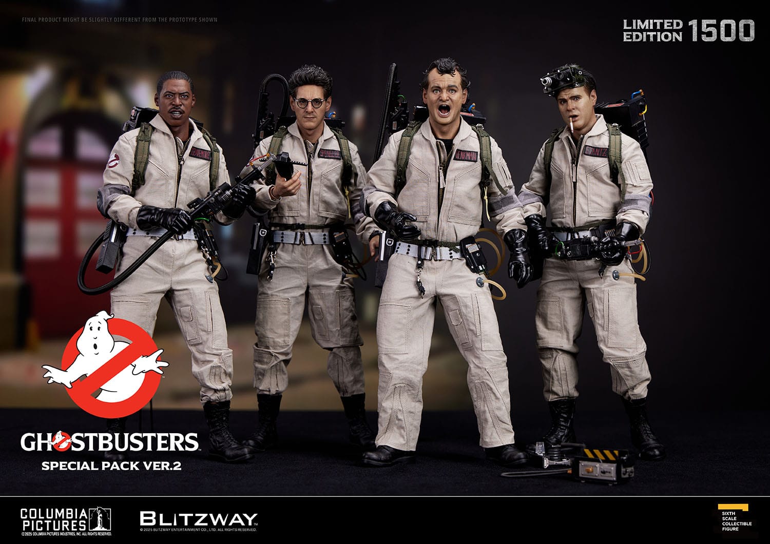 Ghostbusters: 1984: Special Pack: Venkman: Stantz: Spengler: Zeddemore: Limited Edition Set. 2.0 Blitzway