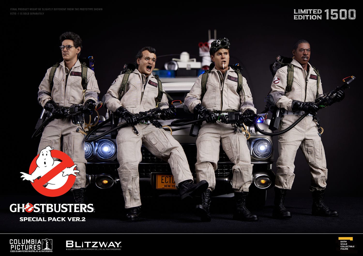 Ghostbusters: 1984: Special Pack: Venkman: Stantz: Spengler: Zeddemore: Limited Edition Set. 2.0 Blitzway