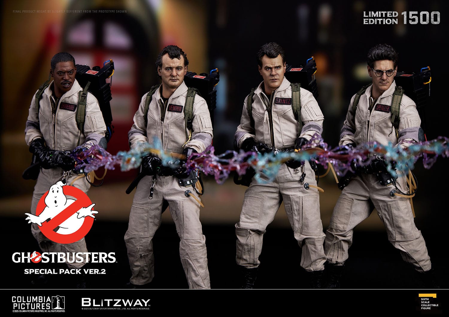 Ghostbusters: 1984: Special Pack: Venkman: Stantz: Spengler: Zeddemore: Limited Edition Set. 2.0 Blitzway