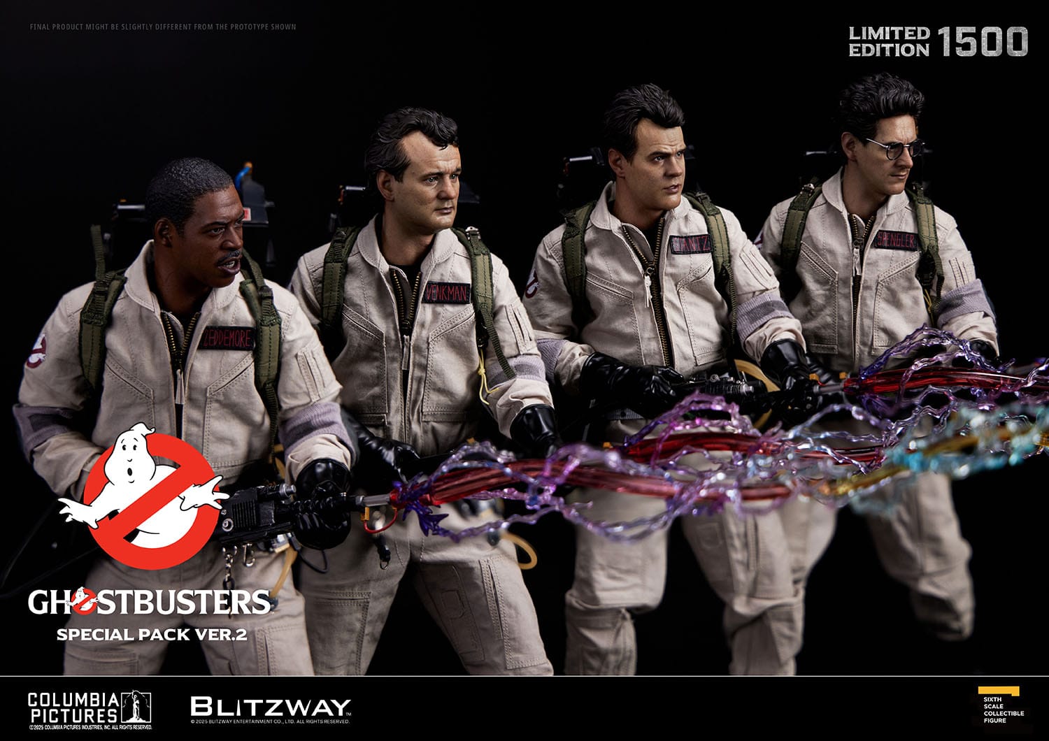 Ghostbusters: 1984: Special Pack: Venkman: Stantz: Spengler: Zeddemore: Limited Edition Set. 2.0 Blitzway