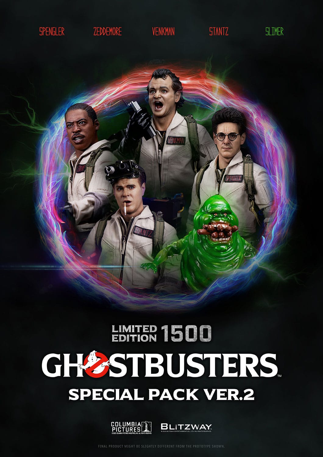 Ghostbusters: 1984: Special Pack: Venkman: Stantz: Spengler: Zeddemore: Limited Edition Set. 2.0 Blitzway