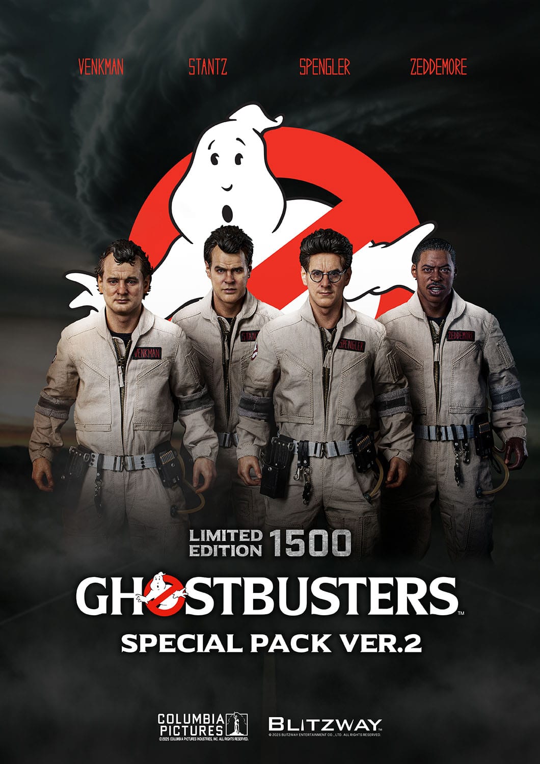Ghostbusters: 1984: Special Pack: Venkman: Stantz: Spengler: Zeddemore: Limited Edition Set. 2.0 Blitzway