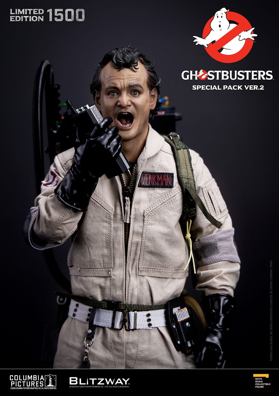Ghostbusters: 1984: Special Pack: Venkman: Stantz: Spengler: Zeddemore: Limited Edition Set. 2.0 Blitzway