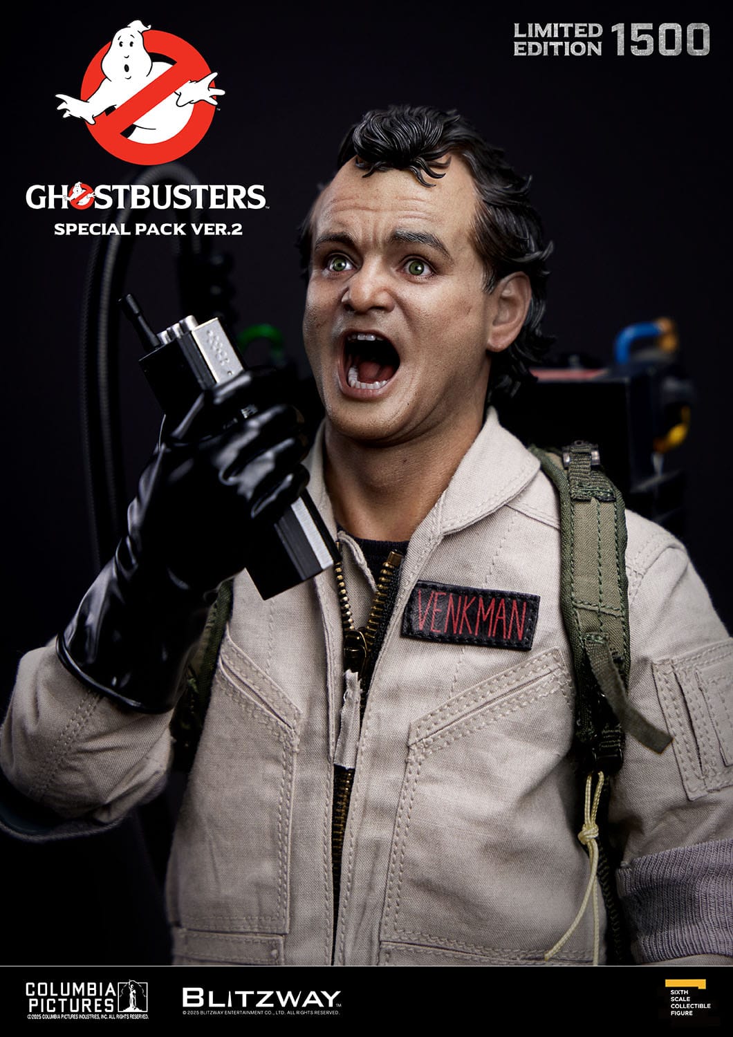 Ghostbusters: 1984: Special Pack: Venkman: Stantz: Spengler: Zeddemore: Limited Edition Set. 2.0 Blitzway