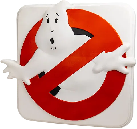 Ghostbusters: No Ghost Light-Up Sign: (1984) Trick Or Treat