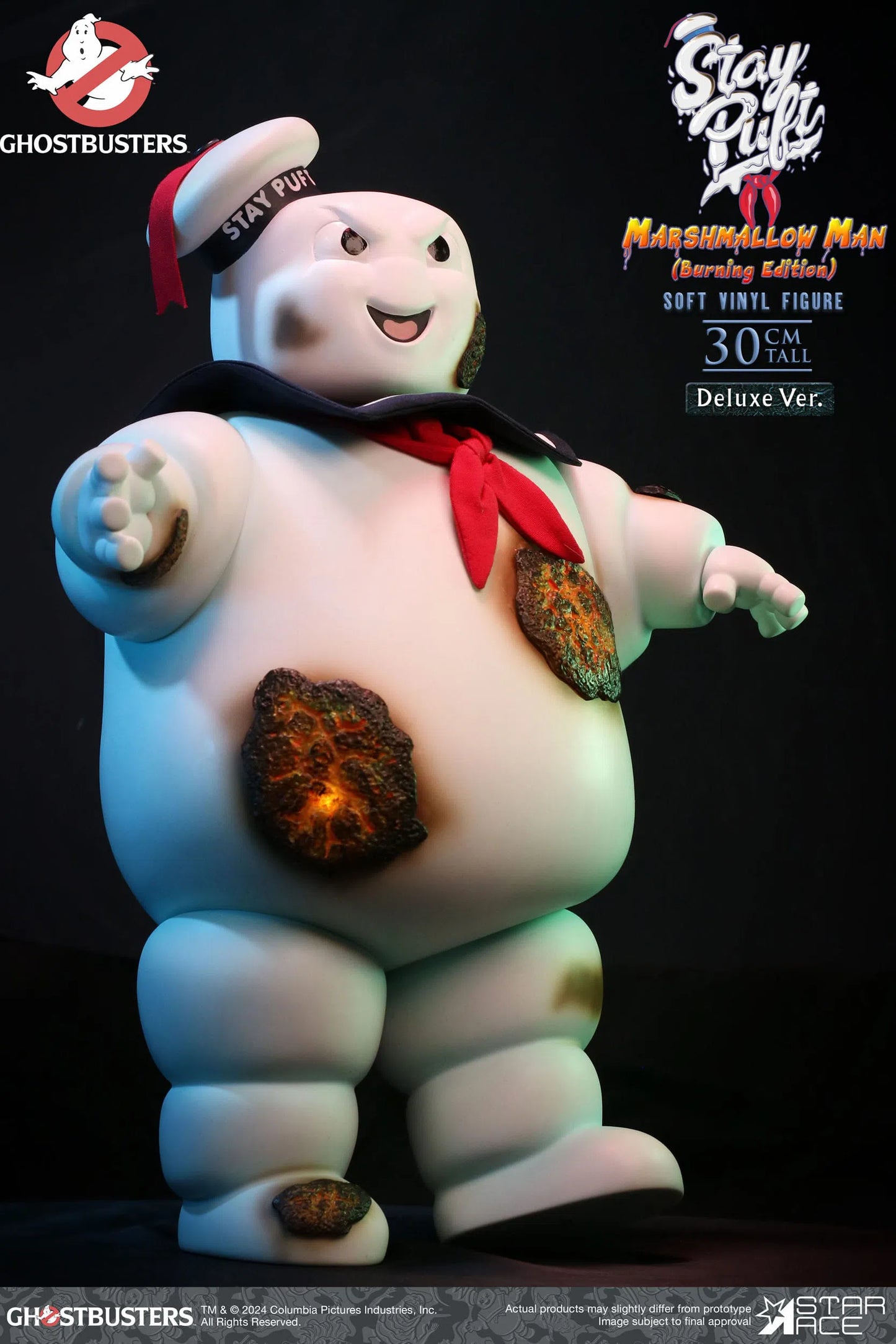 Ghostbusters: Stay Puft Marshmallow Man: Burning Deluxe Edition: Vinyl Figure Star Ace